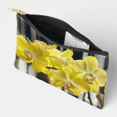 Pochette À Accessoires Fleurs d'orchidées de Phalaenopsis jaune (Ouvrir)