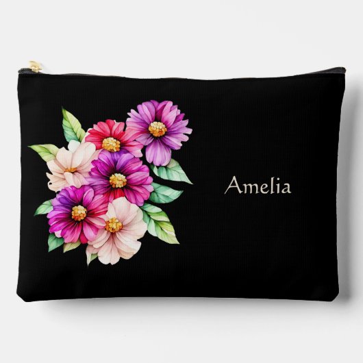 Pochette À Accessoires Fleurs Filles Simples Et Élégantes (Recto)