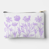 Pochette À Accessoires Fleurs gravées (Lavande) (Verso)