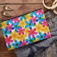 Fleurs hippies brillantes et audacieuses Retro Flo