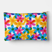 Pochette À Accessoires Fleurs hippies brillantes et audacieuses Retro Flo (Verso)