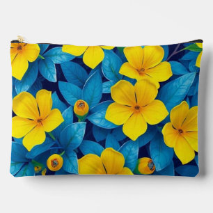 Pochette À Accessoires Fleurs Jaunes-Méditerranée