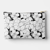 Pochette À Accessoires Fleurs noires et blanches (Verso)
