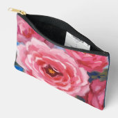 Pochette À Accessoires Fleurs roses (Ouvrir)