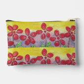 Pochette À Accessoires Fleurs rouges (Verso)