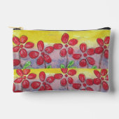 Pochette À Accessoires Fleurs rouges (Recto)
