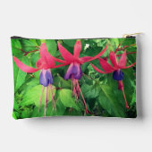 Pochette À Accessoires Fleurs rouges et violettes (Verso)