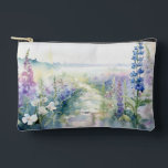 Pochette À Accessoires Fleurs sauvages de lavande en aquarelle<br><div class="desc">Fleurs sauvages de lavande en aquarelle</div>