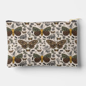 Pochette À Accessoires Fleurs sauvages de papillon de nuit bohème moderne (Verso)