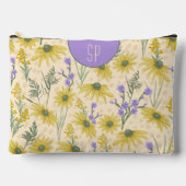 Pochette À Accessoires Fleurs sauvages jaunes monogrammes (Recto)