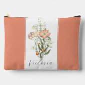 Pochette À Accessoires Fleurs sauvages personnalisés (Recto)