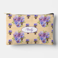 Fleurs shabby chic Pansy jaune violet Viola filles