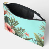 Pochette À Accessoires Fleurs tropicales Pouch Accessoire Inspiré Nature (Ouvrir)