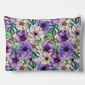 Pochette À Accessoires Fleurs violettes et roses (Verso)