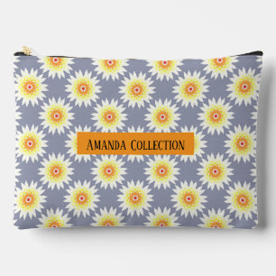 Pochette À Accessoires Fleurs violettes lumineuses modernes et chic perso