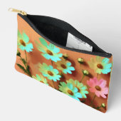 Pochette À Accessoires Fleurs Zinnia Elegans (Ouvrir)