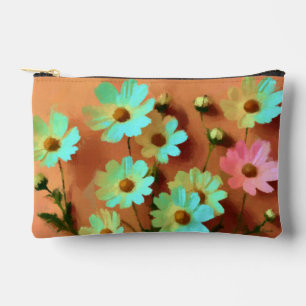 Pochette À Accessoires Fleurs Zinnia Elegans