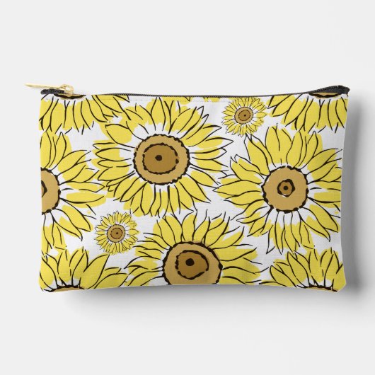 Pochette À Accessoires Fleuve Dorée Jaune Vibrant (Recto)