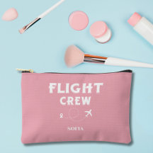 Flight Crew Pink and White Bachelorette Wedding