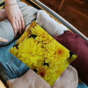 Pochette À Accessoires Floral de Chrysanthème jaune