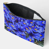 Pochette À Accessoires Floral d'Irises réticulées pourpres (Ouvrir)