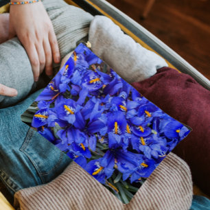 Pochette À Accessoires Floral d'Irises réticulées pourpres