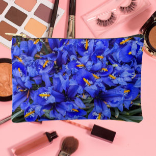 Pochette À Accessoires Floral d'Irises réticulées pourpres