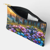 Pochette À Accessoires Floral Mountain Valley Sunrise Landscape (Ouvrir)