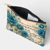 Pochette À Accessoires Floral Musical themed Accessory Pouch (Ouvrir)