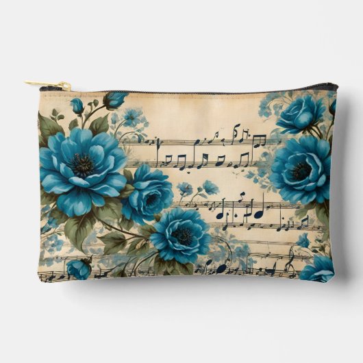 Pochette À Accessoires Floral Musical themed Accessory Pouch (Recto)