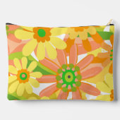 Pochette À Accessoires Floral orange et jaune (Verso)