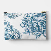Pochette À Accessoires Floral Peony Blue (Verso)