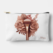 Pochette À Accessoires Floral personnalisé (Recto)