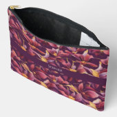 Pochette À Accessoires Floral pourpre- (Ouvrir)