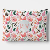 Pochette À Accessoires Floral rose Monogramme Grand (Recto)