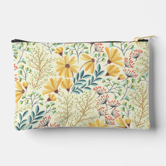 Pochette À Accessoires Floral Surface Pattern- Stylish Abstract Wallpaper (Verso)