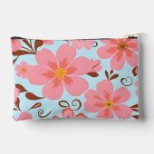 Pochette À Accessoires Florales roses - Fleurs Pastel Vibes-Retro (Verso)