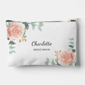 Pochette À Accessoires Floraux d'or rose (Verso)