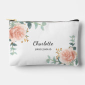 Pochette À Accessoires Floraux d'or rose (Recto)