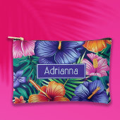 Pochette À Accessoires Flore tropicale vive
