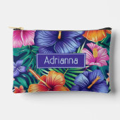 Pochette À Accessoires Flore tropicale vive (Recto)