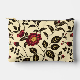 Pochette À Accessoires Flore Whisper rouge foncé vert