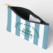 Pochette À Accessoires Flotter et griller au Lake House Blue Stripe (Ouvrir)