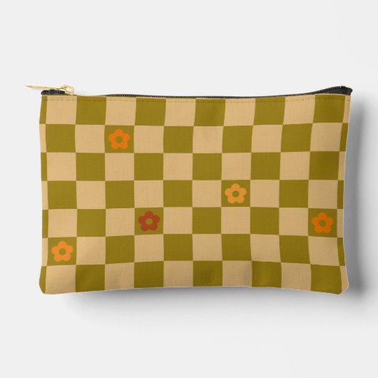 Pochette À Accessoires Flowe Checkered Pattern - No. 02 (Recto)