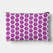 Pochette À Accessoires Flower Shape Plaid Pink Purple (Recto)