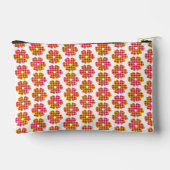 Pochette À Accessoires Flower Shape Plaid Yellow Orange Pink (Verso)