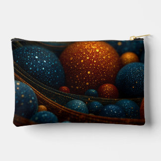 Pochette À Accessoires Flux céleste : sphères Abstraites en mouvement
