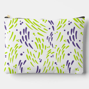 Pochette À Accessoires Flux de chaux vert et pourpre