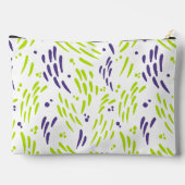 Pochette À Accessoires Flux de chaux vert et pourpre (Verso)