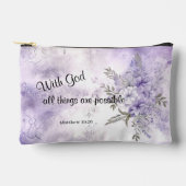 Pochette À Accessoires Foi basée - Matthieu 19:26 (Recto)